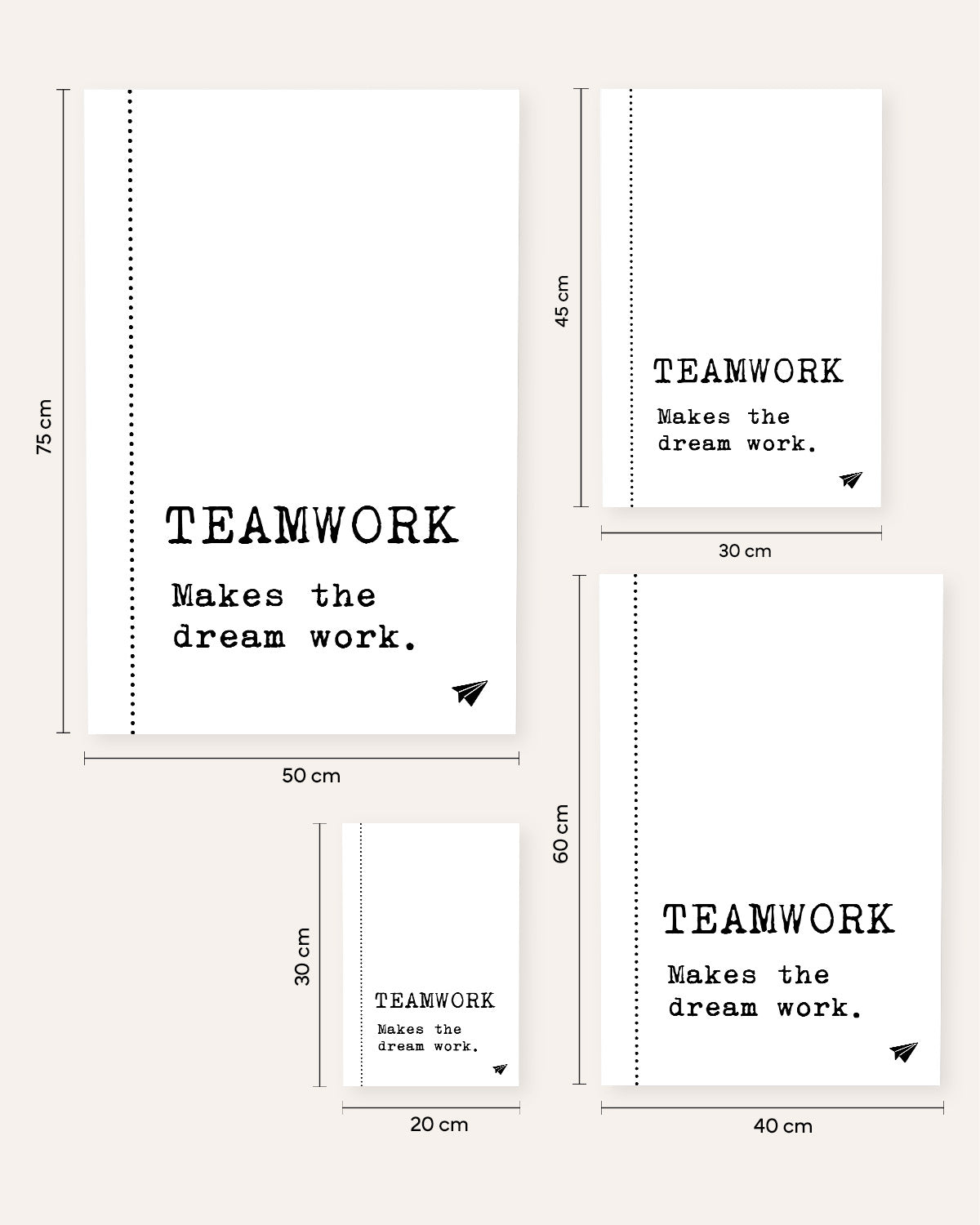 Teamwork makes the Dream work - Poster Poster Lieblingskollegen®
