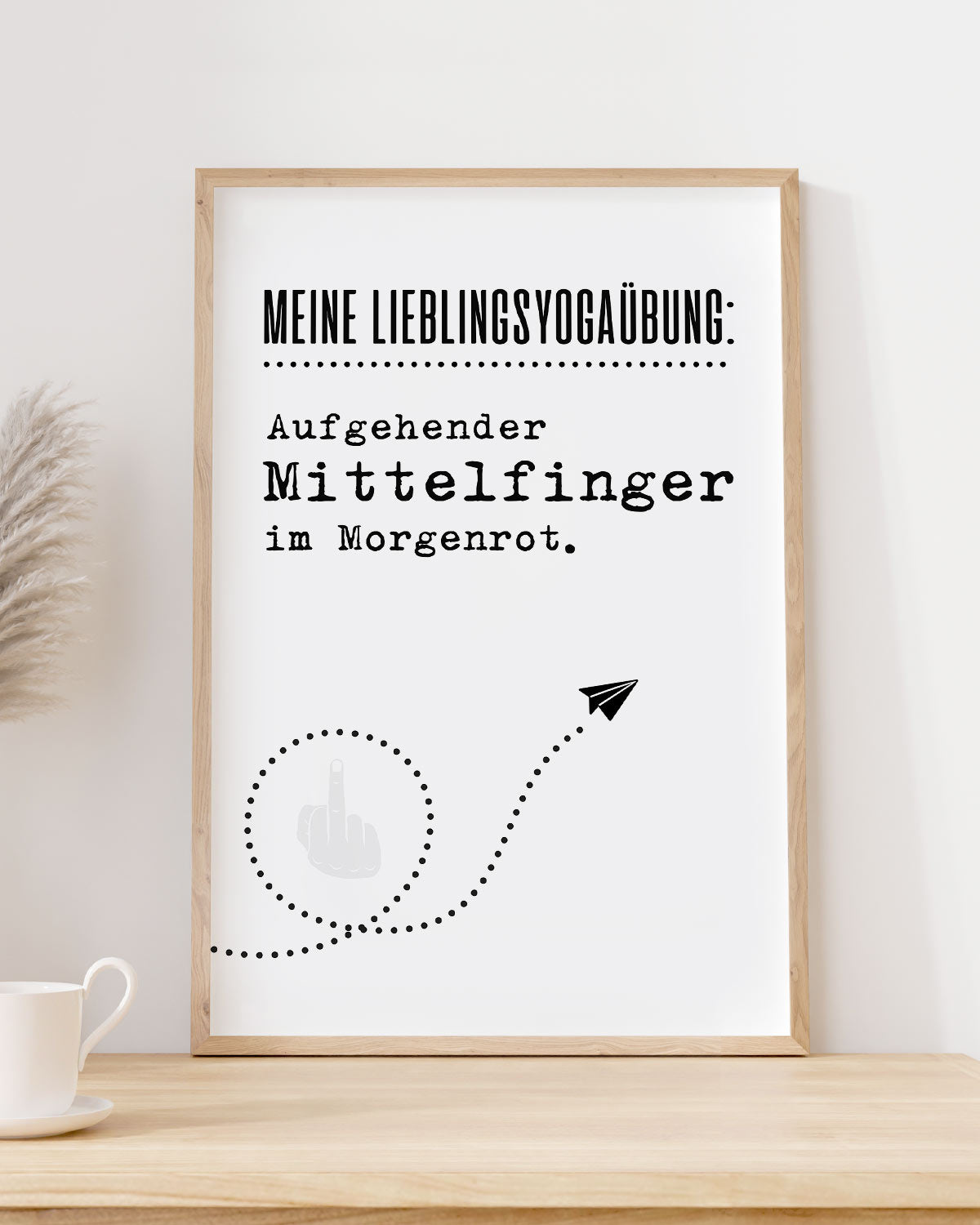 Aufgehender Mittelfinger - Poster Poster Lieblingskollegen®