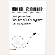 Aufgehender Mittelfinger - Poster