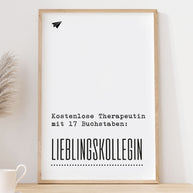 Kostenlose Therapeutin - Poster
