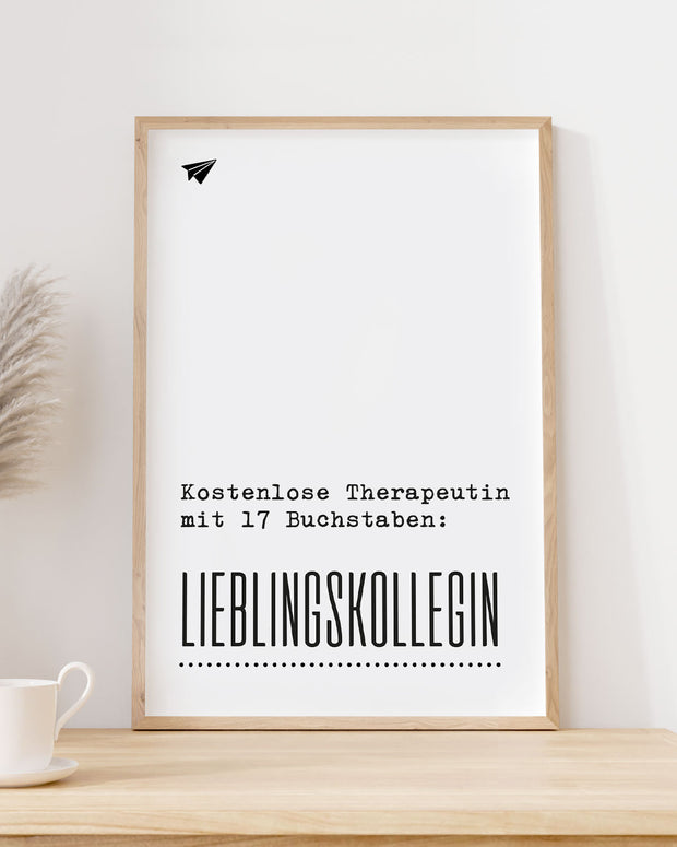 Kostenlose Therapeutin - Poster