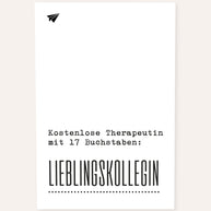 Kostenlose Therapeutin - Poster