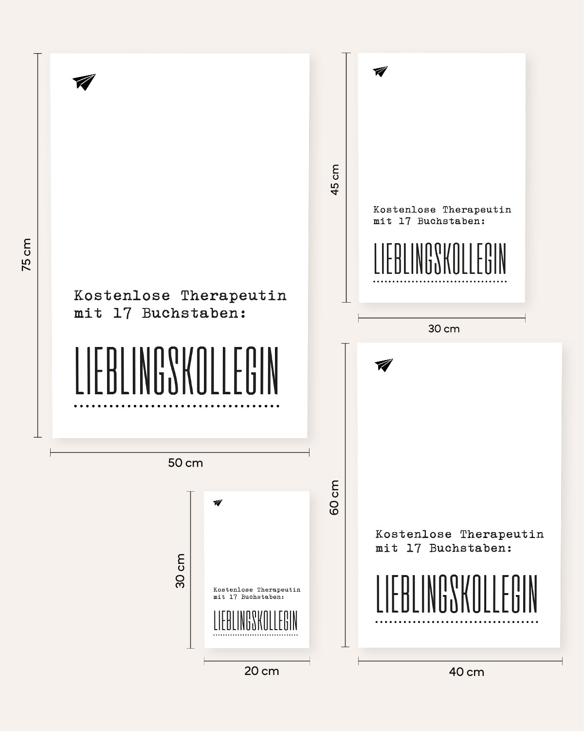 Kostenlose Therapeutin - Poster Poster Lieblingskollegen®