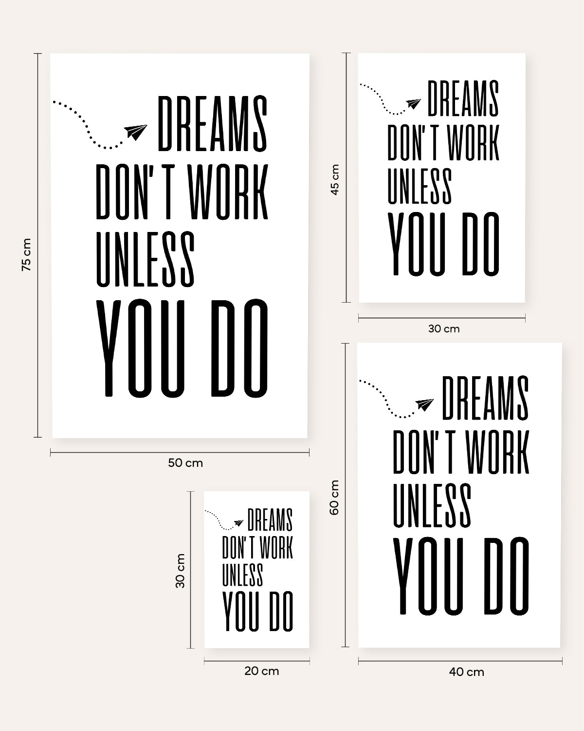 Dreams don't work - Poster Poster Lieblingskollegen®