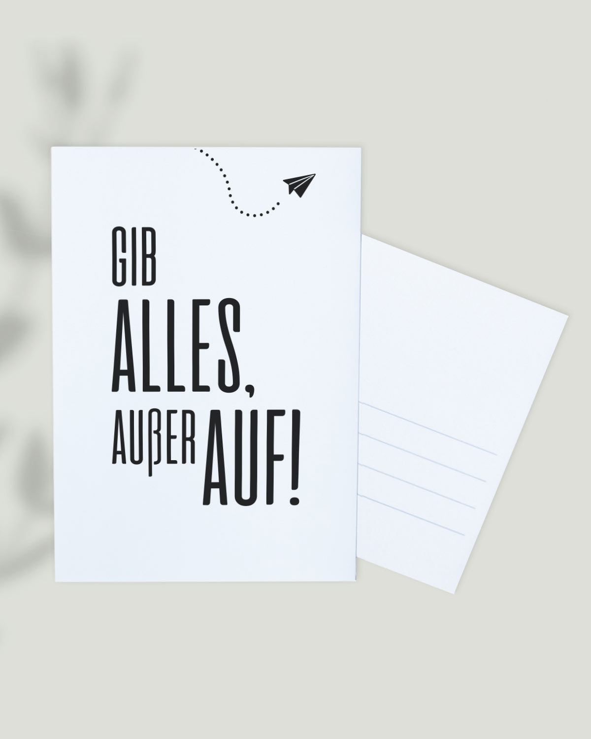 Gib alles, außer auf - Postkarte Postkarte Lieblingskollegen®