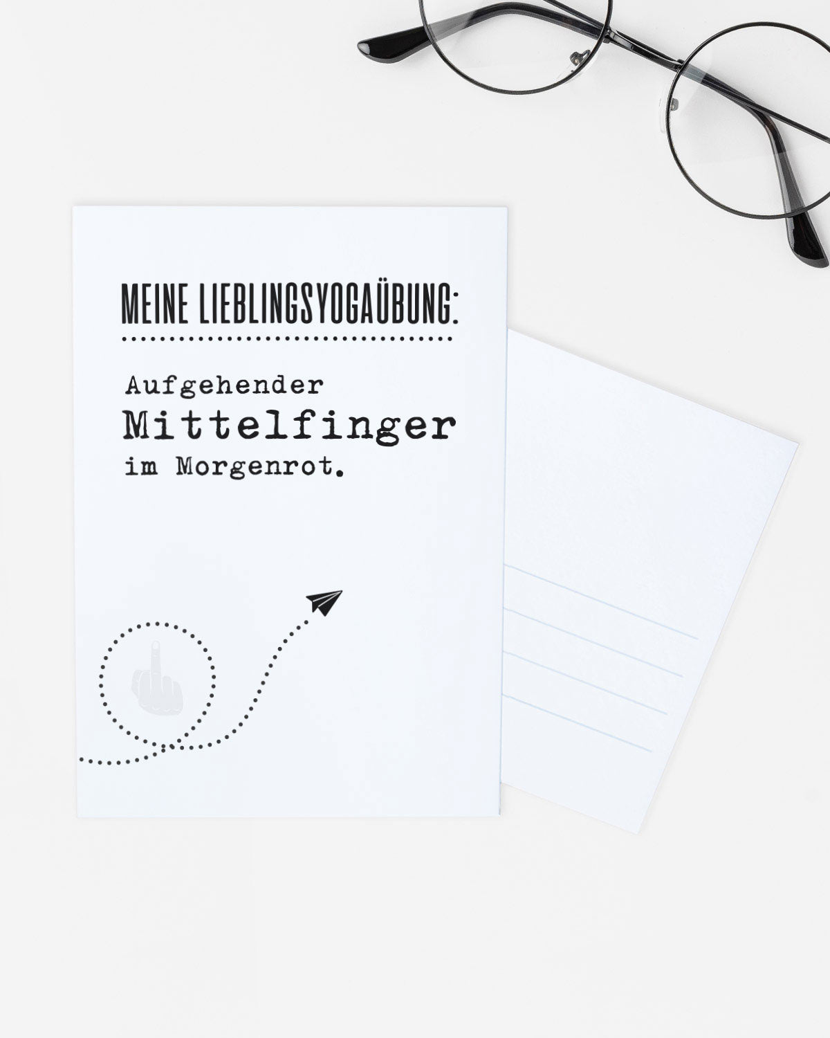 Aufgehender Mittelfinger - Postkarte Postkarte Lieblingskollegen®
