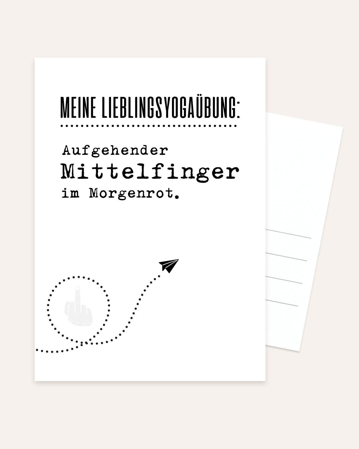 Aufgehender Mittelfinger - Postkarte Postkarte Lieblingskollegen®