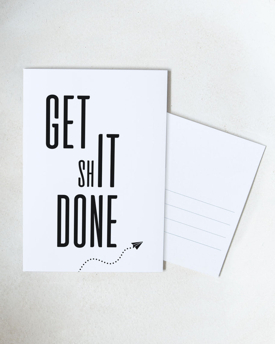 Get Shit Done - Postkarte