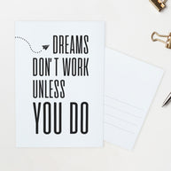 Dreams don't work - Postkarte