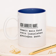 Ich arbeite hart - Tasse