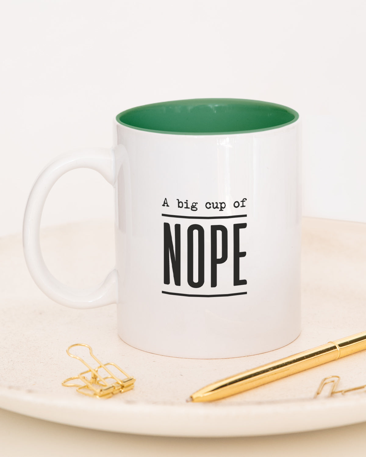 Nope - Tasse Dunkelgrün Tasse Lieblingskollegen®