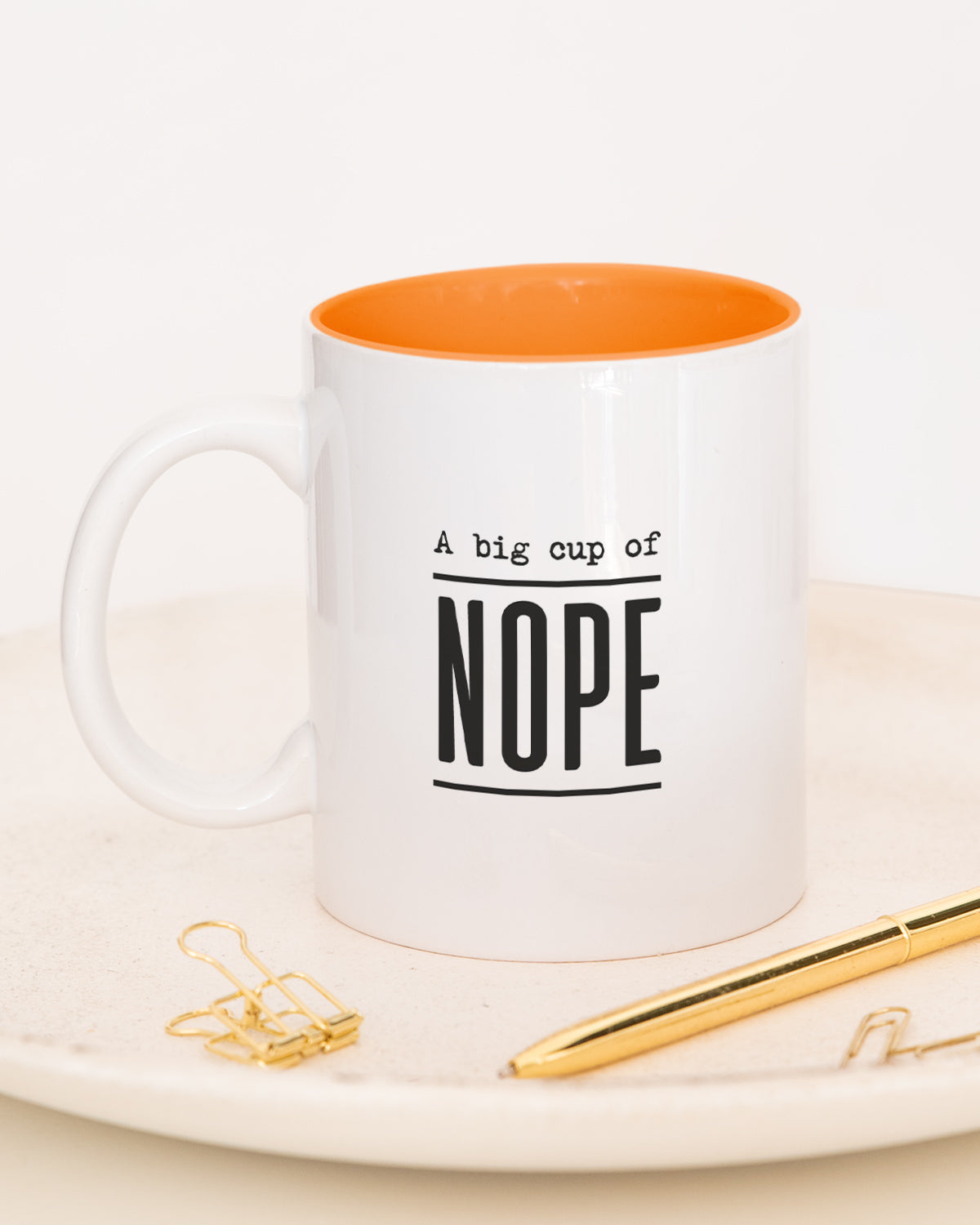 Nope - Tasse Orange Tasse Lieblingskollegen®
