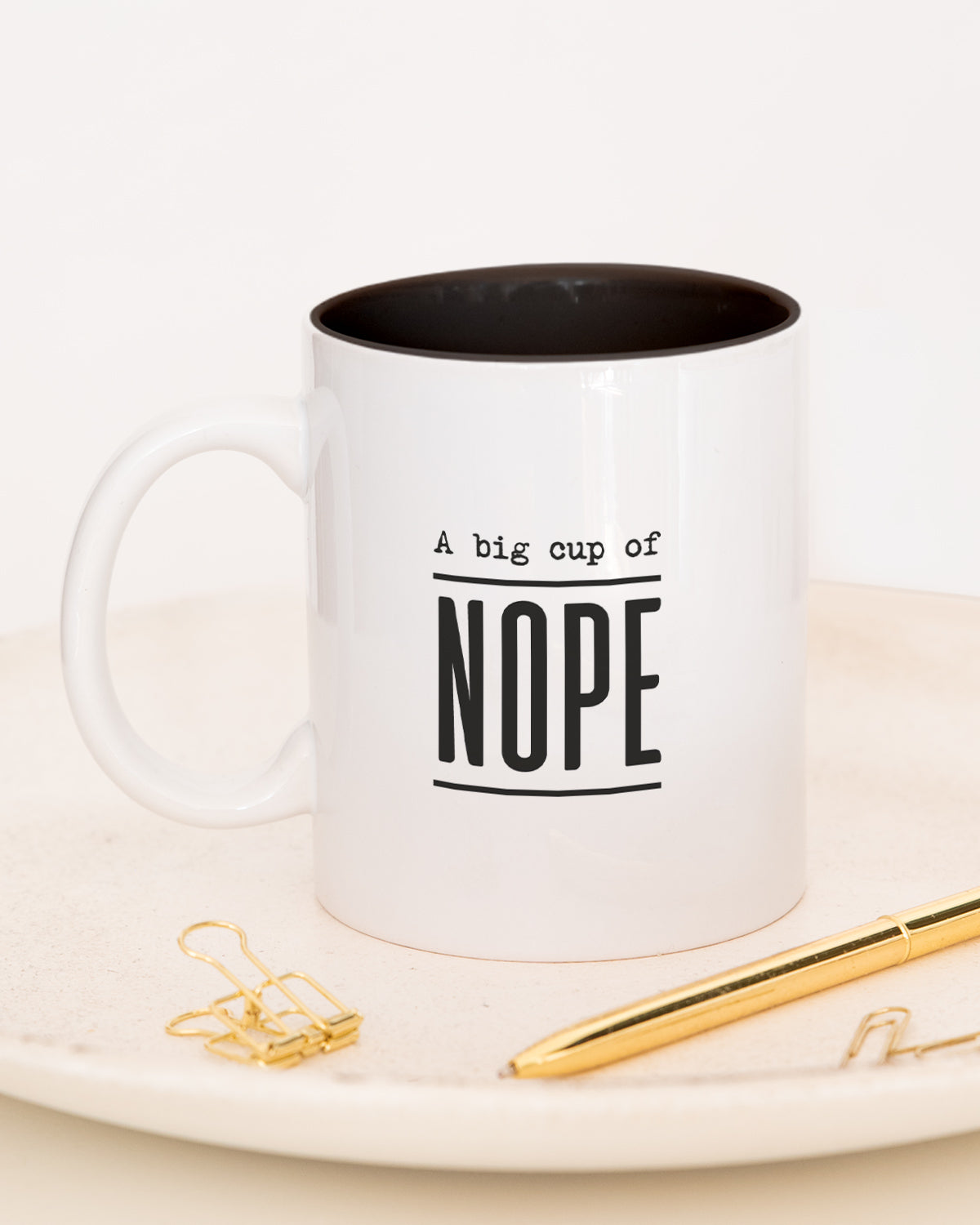 Nope - Tasse Schwarz Tasse Lieblingskollegen®