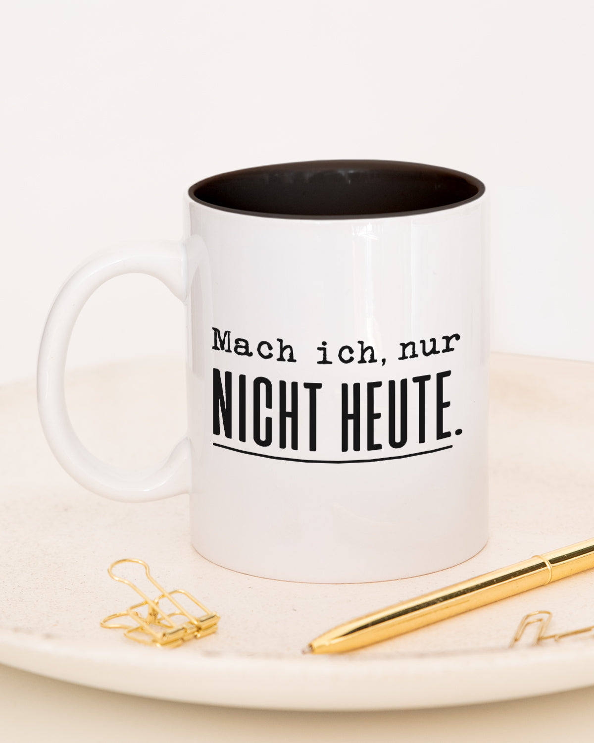 Mach ich. Nur nicht heute. - Tasse Schwarz Tasse Lieblingskollegen®