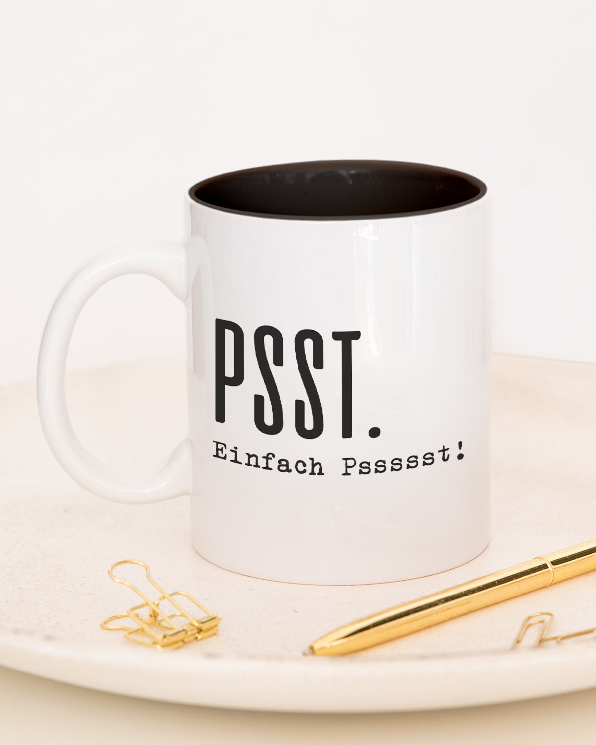 Psst. - Tasse Schwarz Tasse Lieblingskollegen®