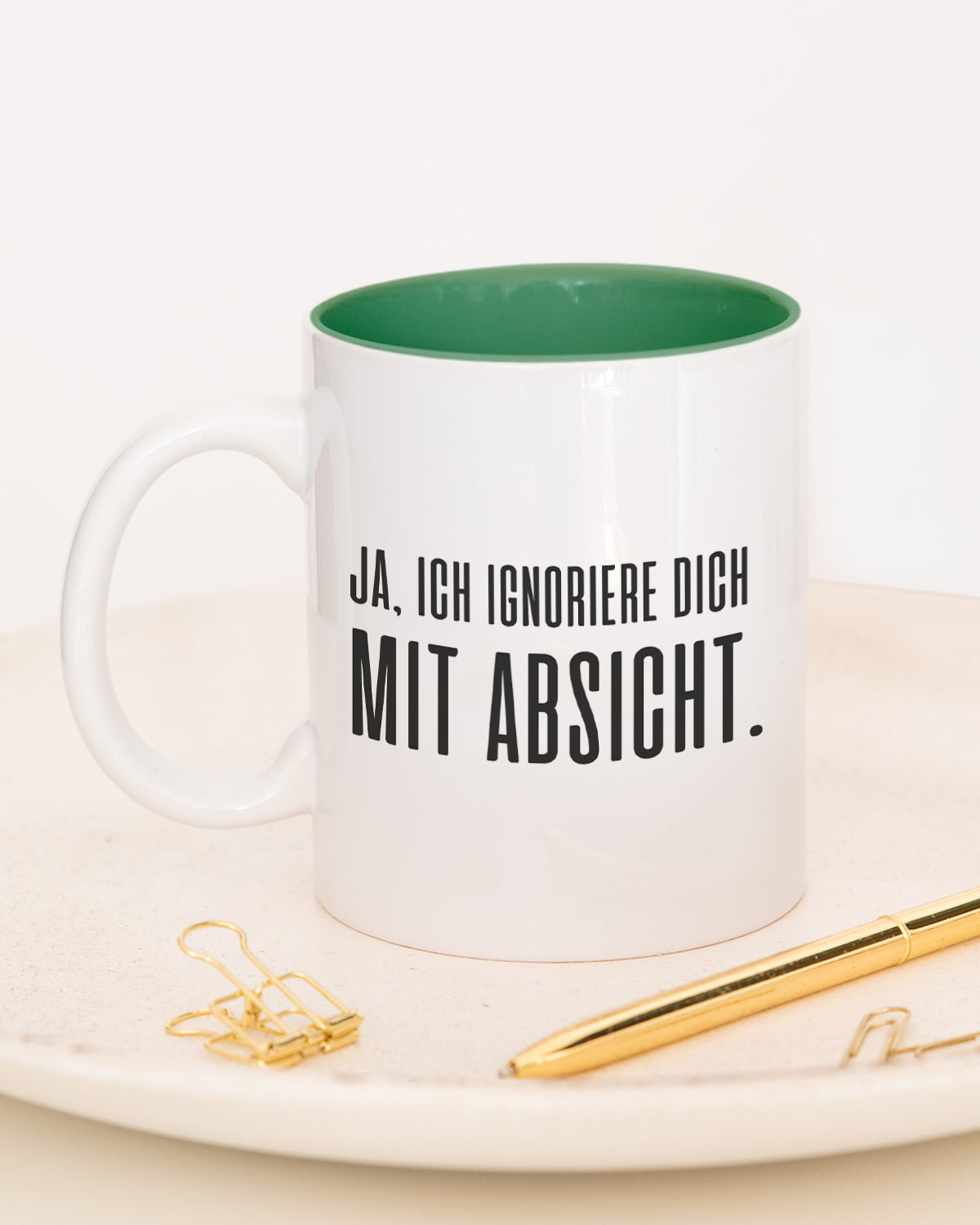 Mit Absicht - Tasse Dunkelgrün Tasse Lieblingskollegen®