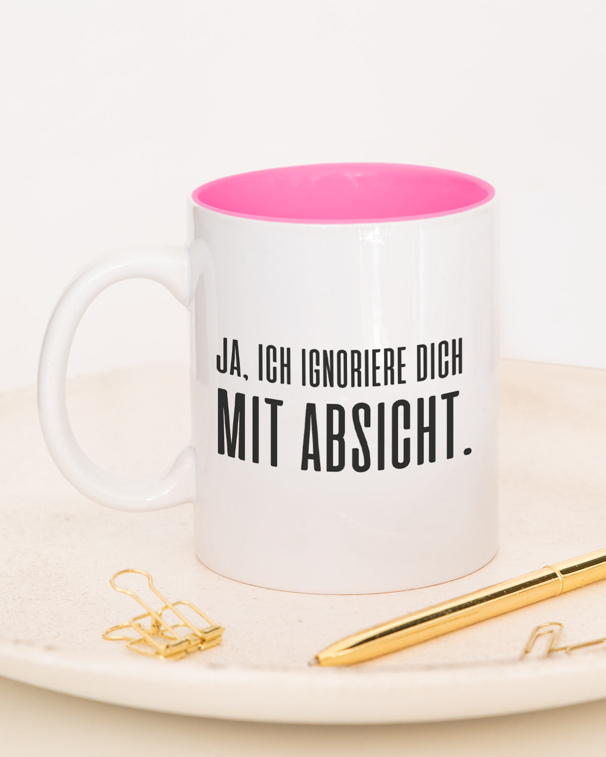 Mit Absicht - Tasse Pink Tasse Lieblingskollegen®