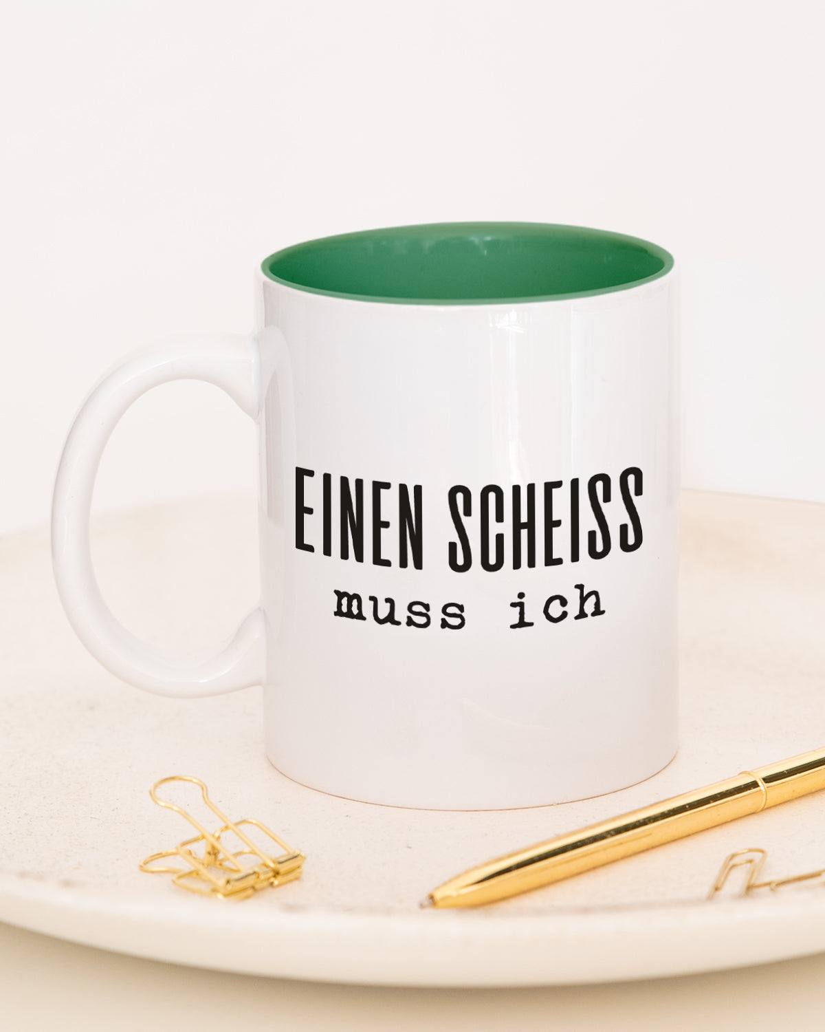 Einen Scheiß - Tasse Dunkelgrün Tasse Lieblingskollegen®