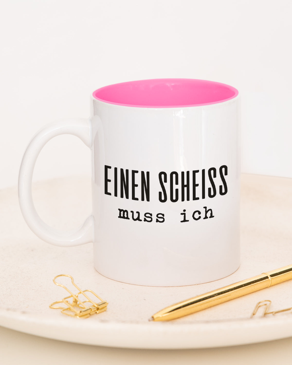 Einen Scheiß - Tasse Pink Tasse Lieblingskollegen®