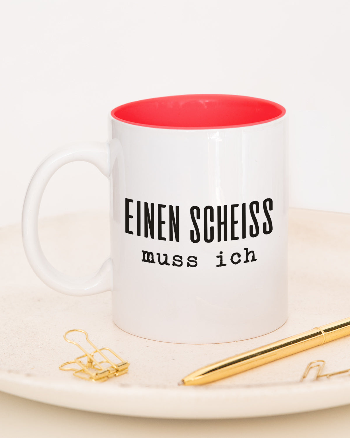 Einen Scheiß - Tasse Rot Tasse Lieblingskollegen®