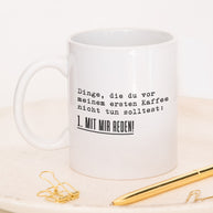 Mit mir reden - Tasse