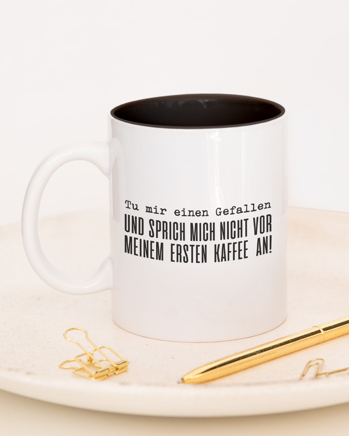 Vor meinem ersten Kaffee - Tasse Schwarz Tasse Lieblingskollegen®