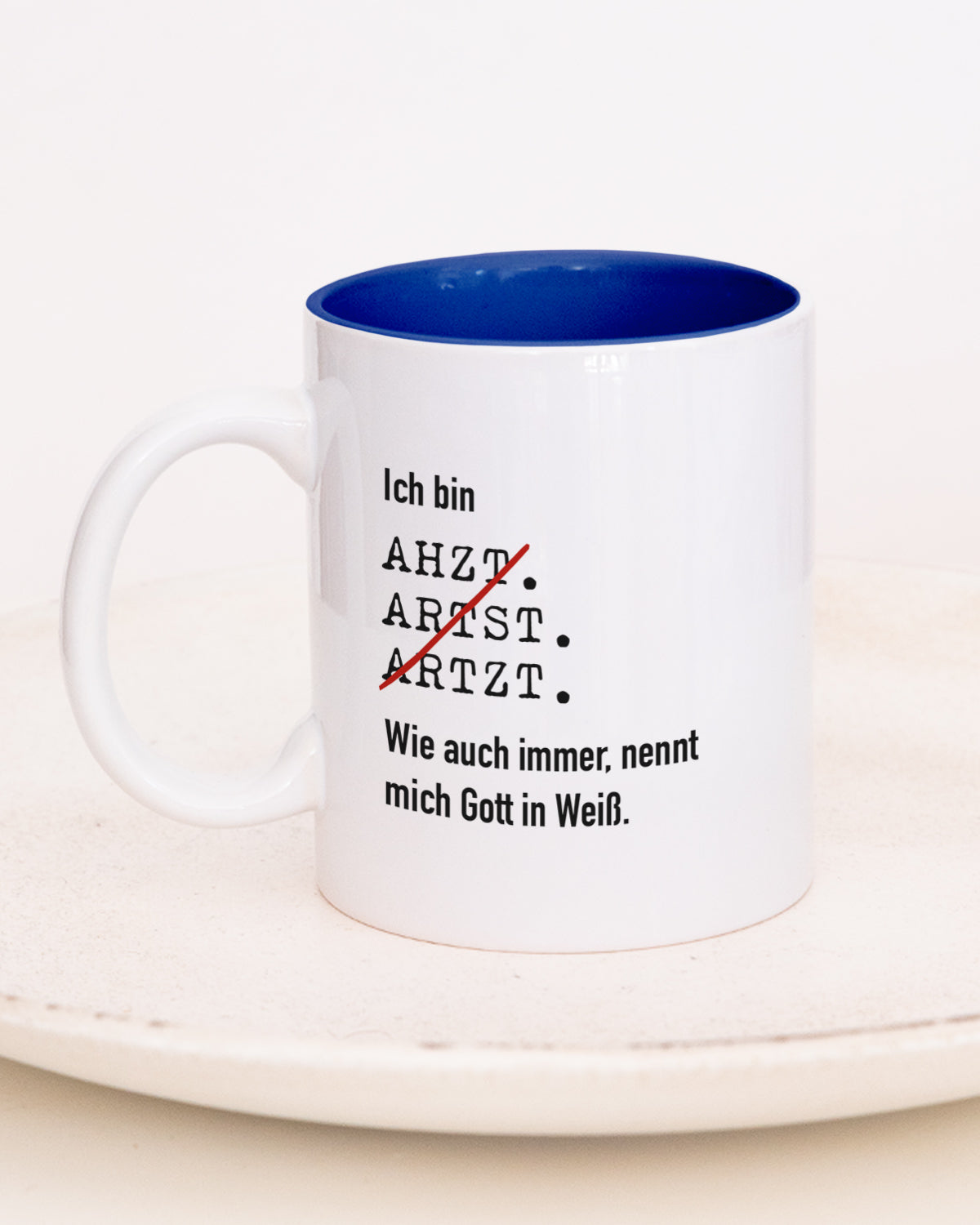 Ich bin Arzt/Ärztin - Tasse Arzt Dunkelblau Lieblingskollegen®