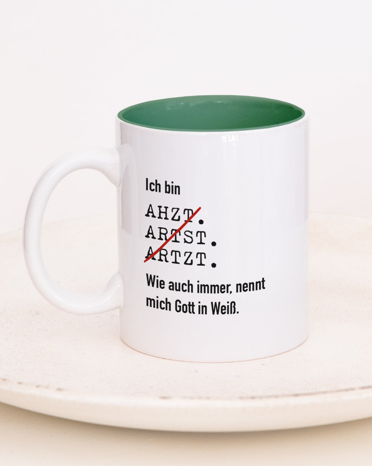Ich bin Arzt/Ärztin - Tasse Arzt Dunkelgrün Lieblingskollegen®