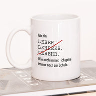 Ich bin Lehrer/in - Tasse Lehrer Weiß Tasse Lieblingskollegen®