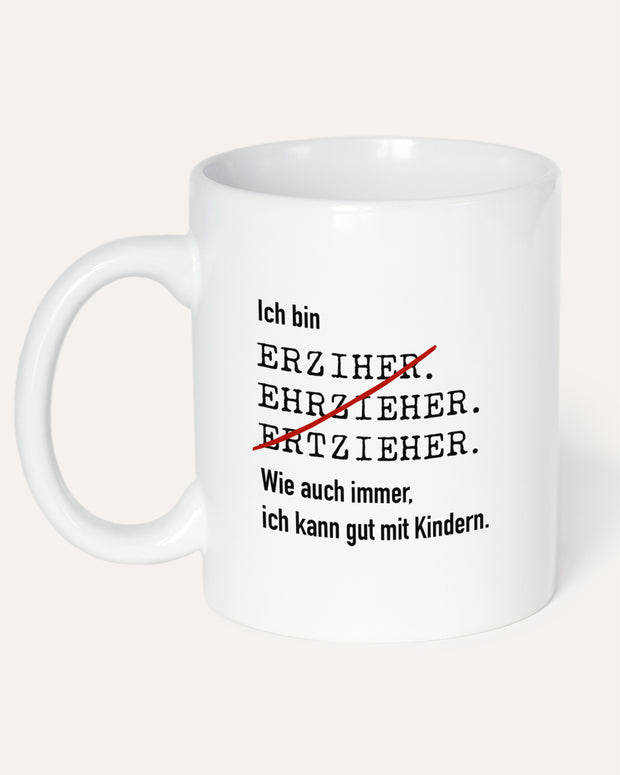 Ich bin Erzieher - Tasse Tasse LKM1307_Tasse_Designvarianten_Erzieher_Mockup1 Lieblingskollegen®