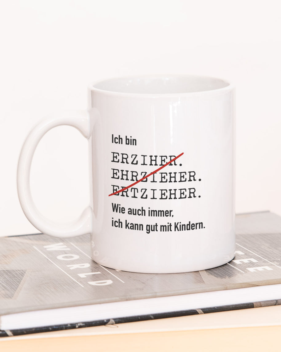 Ich bin Erzieher/in - Tasse Erzieher Weiß Tasse Lieblingskollegen®