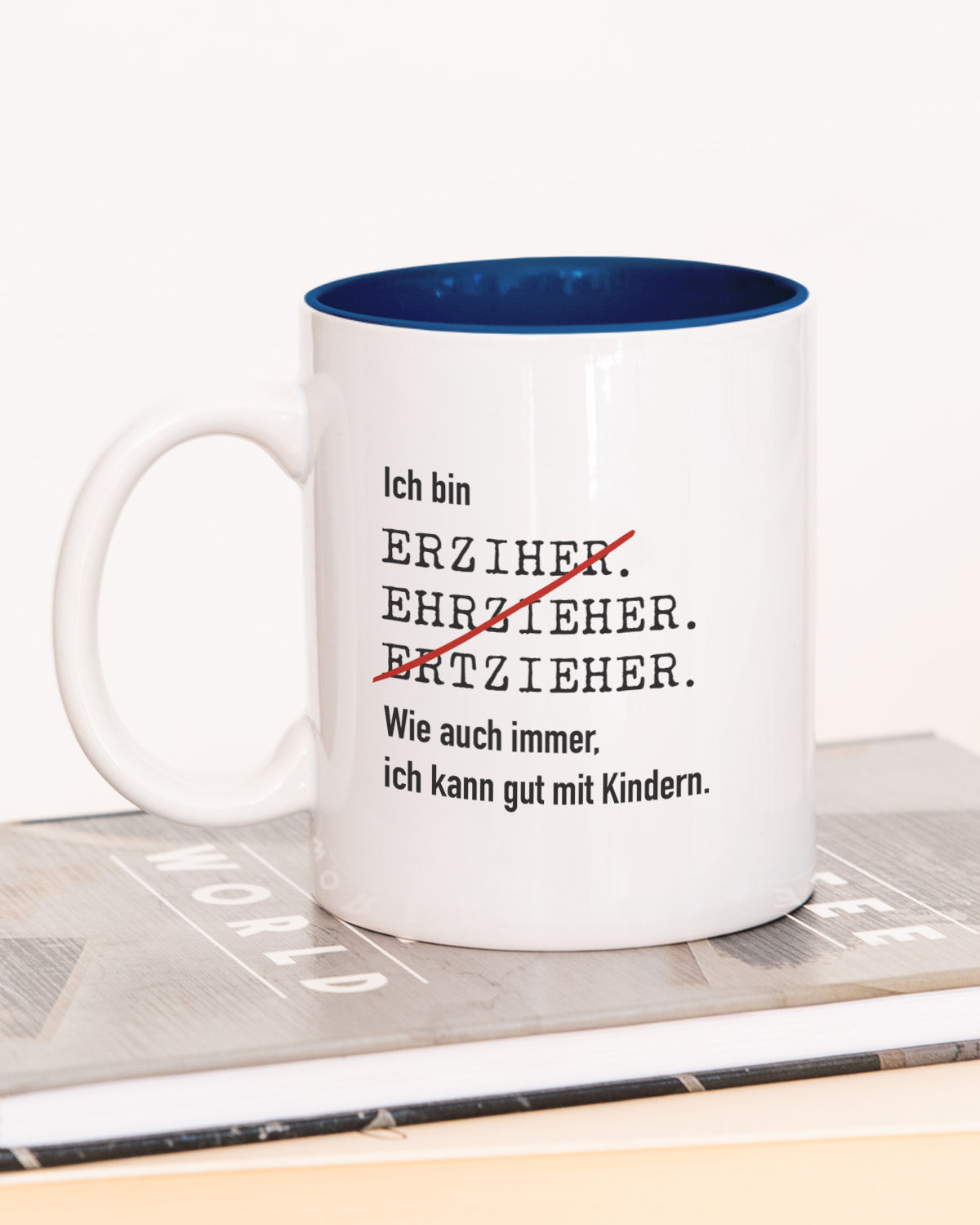 Ich bin Erzieher/in - Tasse Erzieher Dunkelblau Tasse Lieblingskollegen®