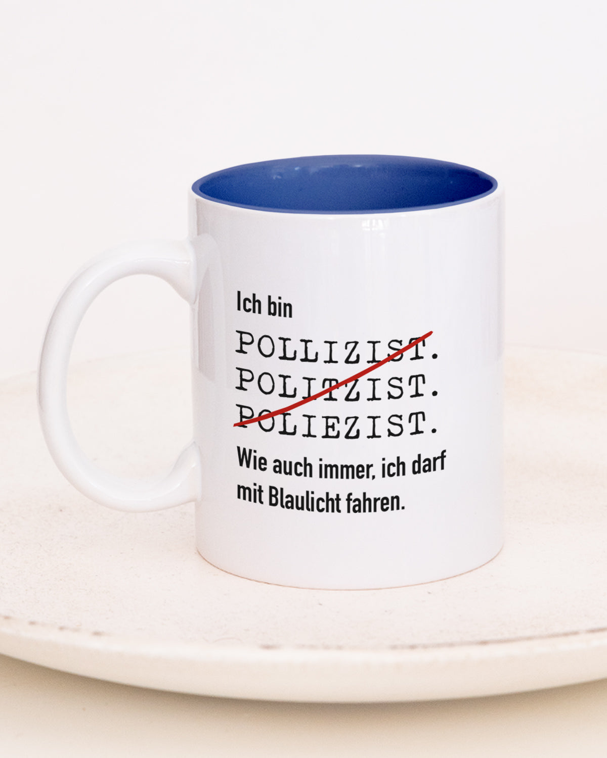 Ich bin Polizist/in - Tasse Polizist Dunkelblau Tasse Lieblingskollegen®