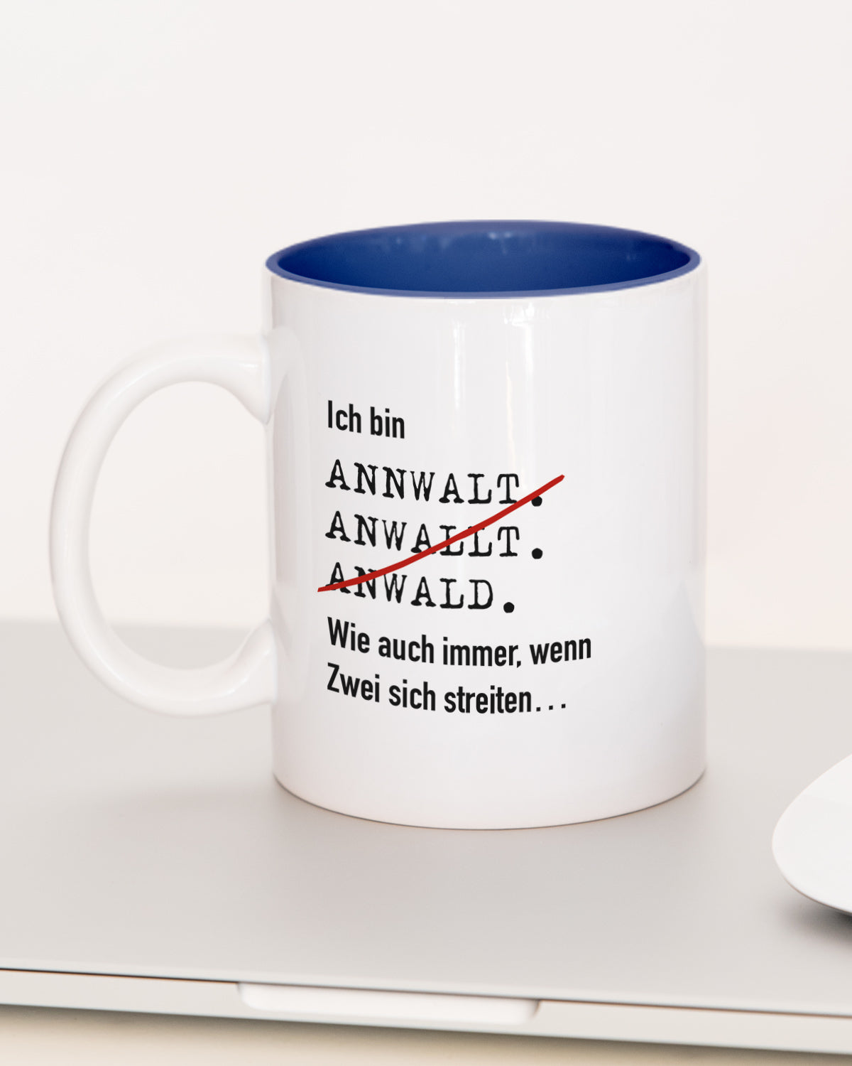 Ich bin Anwalt/Anwältin - Tasse Anwalt Dunkelblau Tasse Lieblingskollegen®