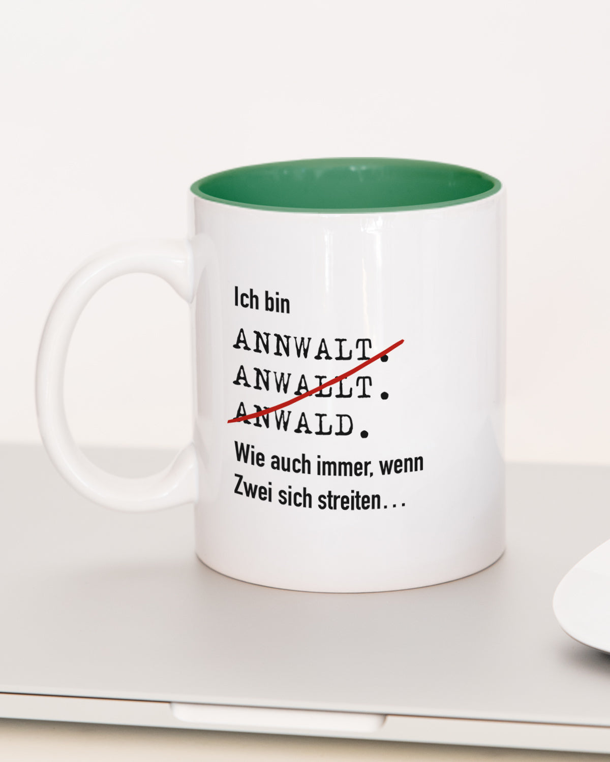 Ich bin Anwalt/Anwältin - Tasse Anwalt Dunkelgrün Tasse Lieblingskollegen®