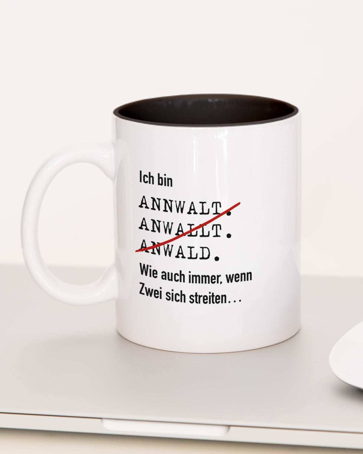 Ich bin Anwalt/Anwältin - Tasse Anwalt Schwarz Tasse Lieblingskollegen®