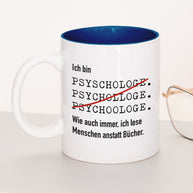 Ich bin Psychologe/in - Tasse Psychologe Dunkelblau Tasse Lieblingskollegen®