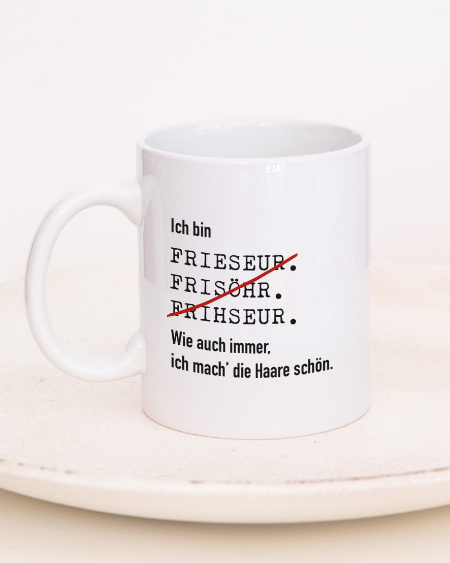 Ich bin Friseur/in - Tasse Friseur Weiß Tasse Lieblingskollegen®