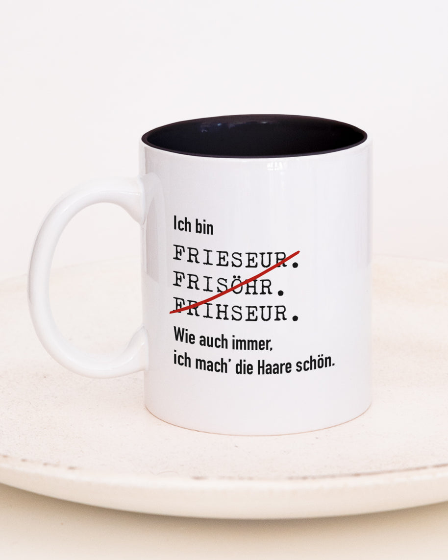 Ich bin Friseur/in - Tasse Friseur Schwarz Tasse Lieblingskollegen®