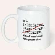 Ich bin Sanitäter/in - Tasse Sanitäter Weiß Tasse Lieblingskollegen®