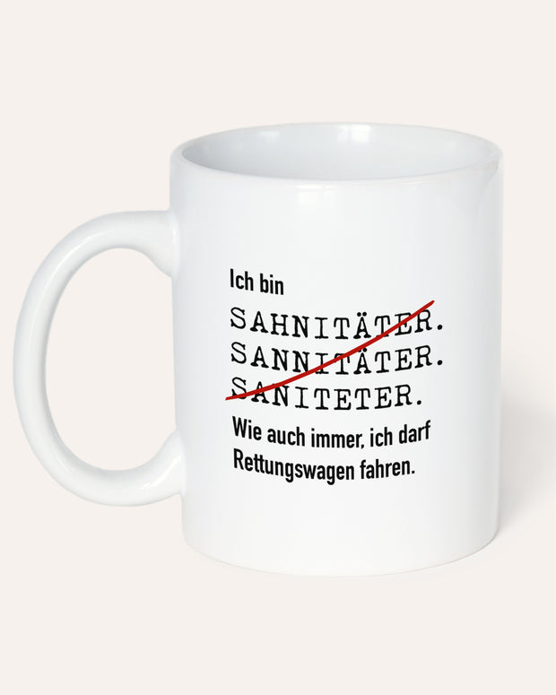 Ich bin Sanitäter - Tasse Tasse LKM1313_Tasse_Designvarianten_Sanitaeter_Mockup1 Lieblingskollegen®