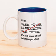 Ich bin Sanitäter/in - Tasse Dunkelblau Tasse Lieblingskollegen®