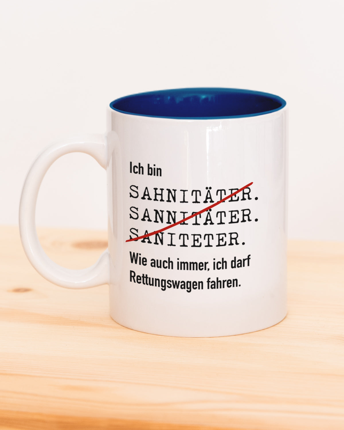 Ich bin Sanitäter/in - Tasse Dunkelblau Tasse Lieblingskollegen®