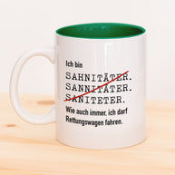 Ich bin Sanitäter/in - Tasse Dunkelgrün Tasse Lieblingskollegen®