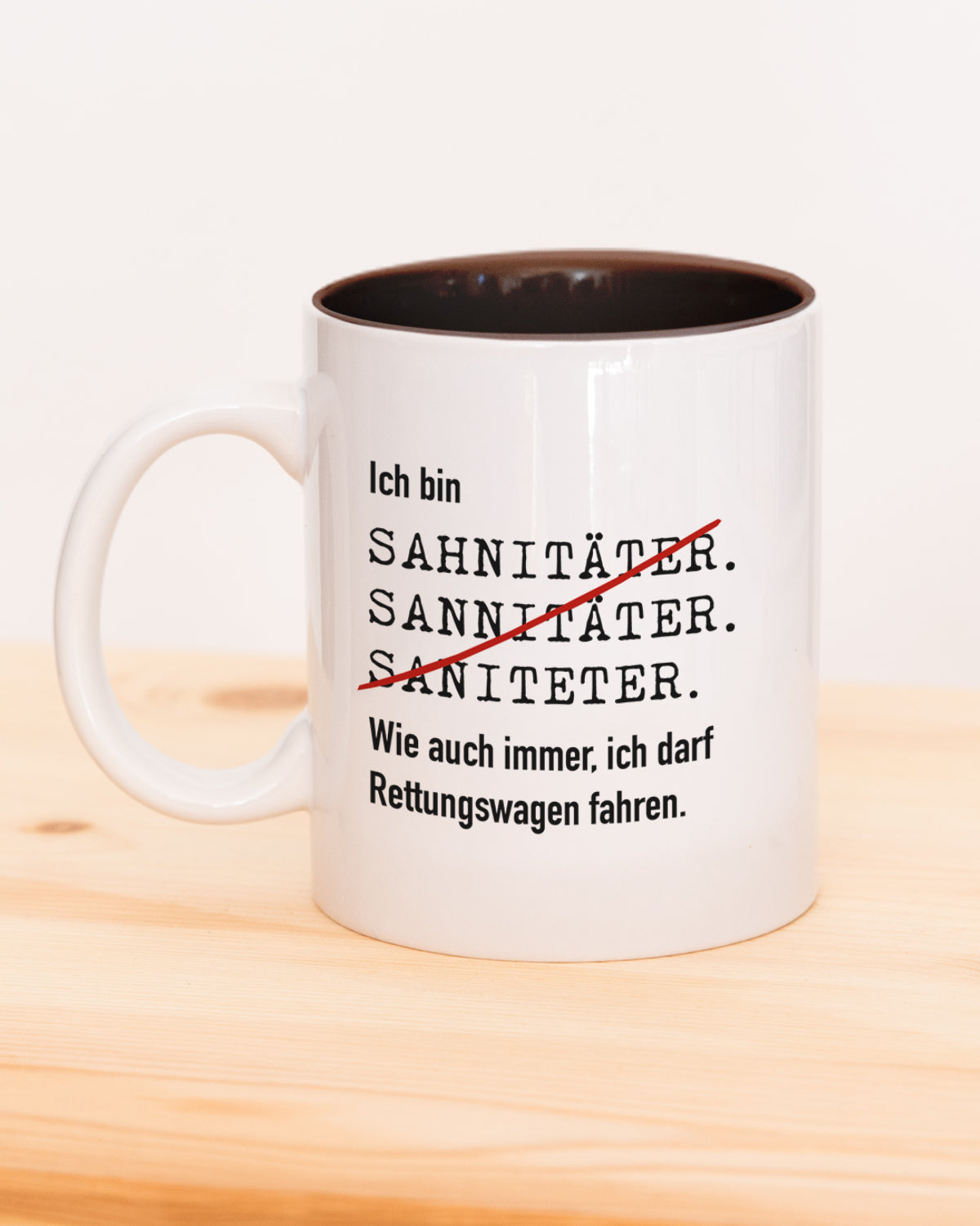 Ich bin Sanitäter/in - Tasse Schwarz Tasse Lieblingskollegen®