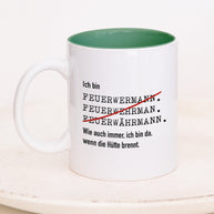 Ich bin Feuerwehrmann - Tasse Dunkelgrün Tasse Lieblingskollegen®