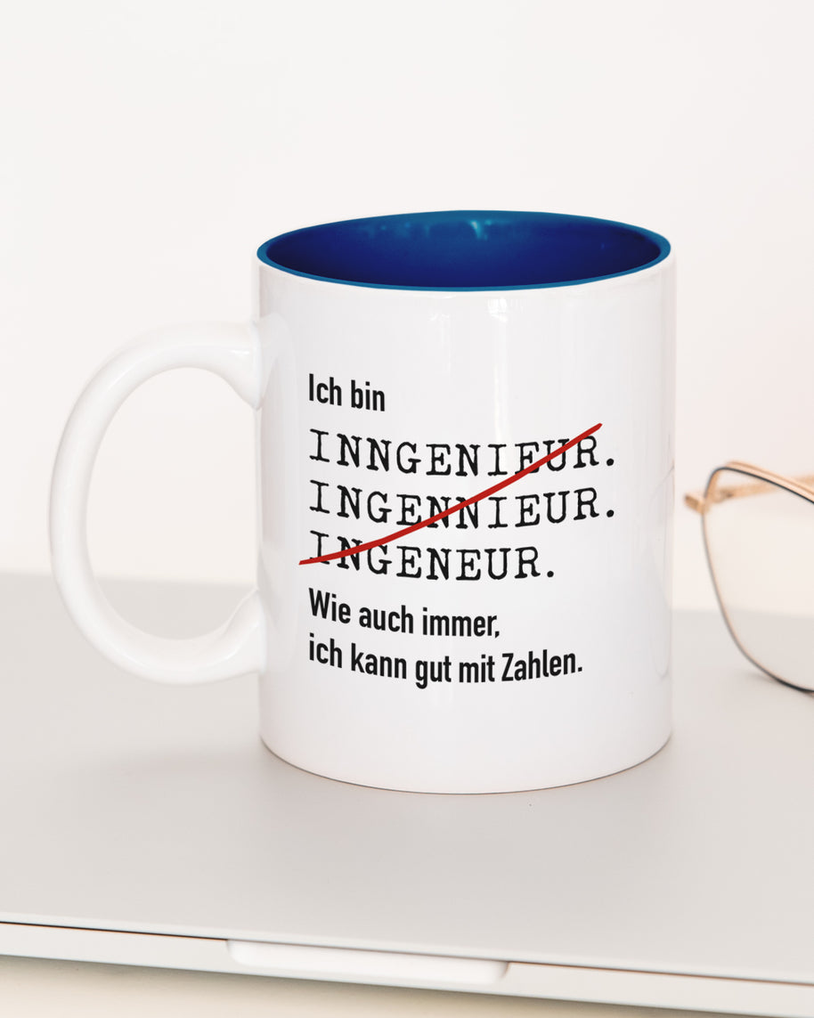 Ich bin Ingenieur/in - Tasse Ingenieur Dunkelblau Tasse Lieblingskollegen®