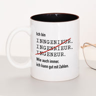Ich bin Ingenieur/in - Tasse Ingenieur Schwarz Tasse Lieblingskollegen®