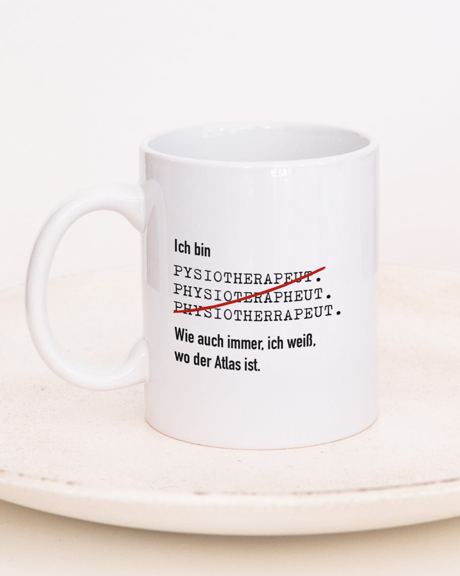 Ich bin Physiotherapeut/in - Tasse Physiotherapeut Weiß Tasse Lieblingskollegen®
