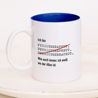 Ich bin Physiotherapeut/in - Tasse Physiotherapeut Dunkelblau Tasse Lieblingskollegen®